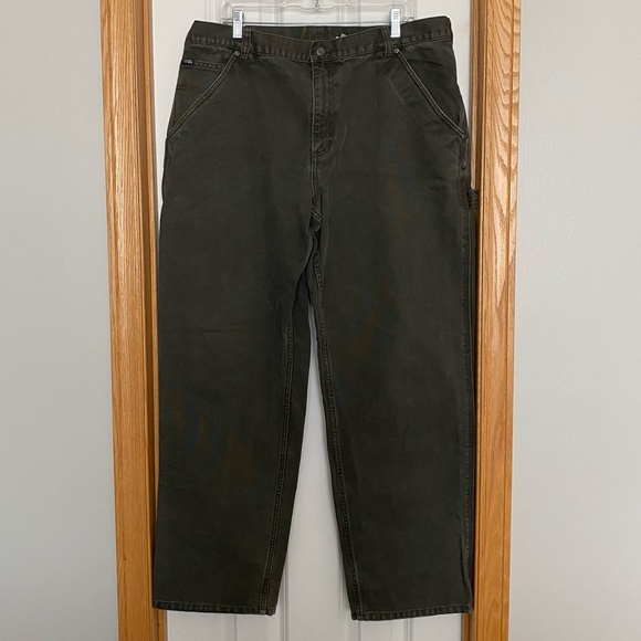 Sorel Army Green Heavy Duty Work Pants Size 38 - Picture 1 of 8